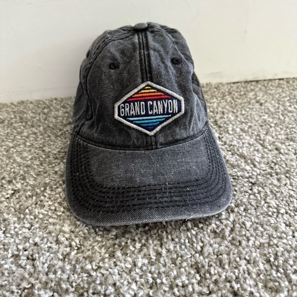 Legacy‎ Grand Canyon Patch Adjustable Grey Hat Baseball Cap Boho Gorpcore